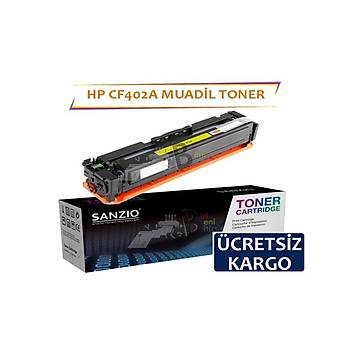 HP CF402A 201A Sarý Muadil Toner Color LaserJet Pro M252Dw M252n