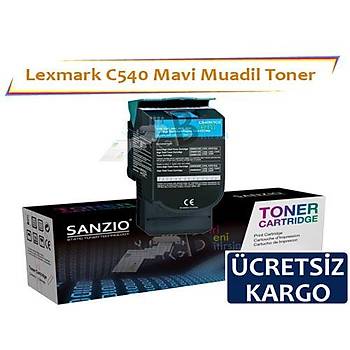 Lexmark C540 Muadil Toner Mavi C540 C543 C544
