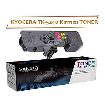 Kyocera Mita TK5240 Magenta Krmz 3000 Sayfa Muadil Toner Ecosys M5526 P5026