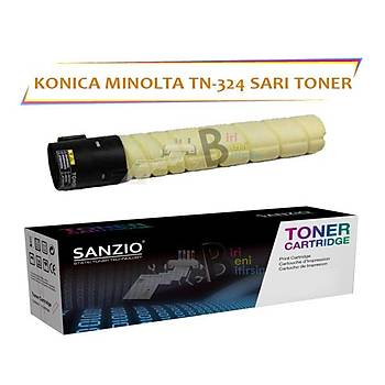 Konica Minolta TN 324Y (A8DA230) Yellow Sar Toner Bizhub C258 C308 C368