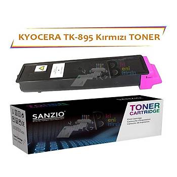 Kyocera Mita TK 895M Krmz Muadil Toner FS C 8020 8025 8520