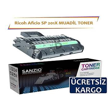 Ricoh Aficio SP 201X 2600 Sayfa Muadil Toner SP200 203 204 210