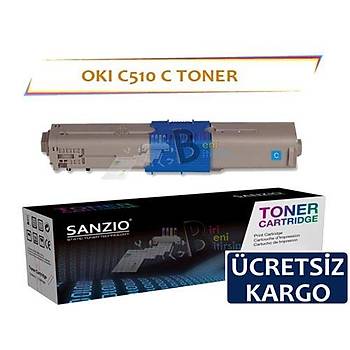 Oki C510 Muadil Toner Mavi Yksek Kapasiteli C511 C530 C531 MC352 MC361 MC561 MC562