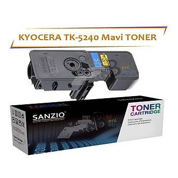 Kyocera Mita TK5240 Cyan Mavi 3000 Sayfa Muadil Toner Ecosys M5526 P5026