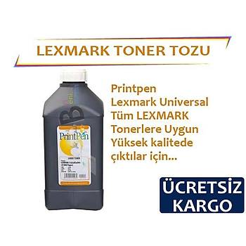 Printpen Lexmark Tonerler İçin Siyah Toner Tozu 1Kg