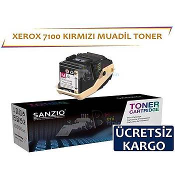 Xerox Phaser 7100 Muadil Toner Krmz