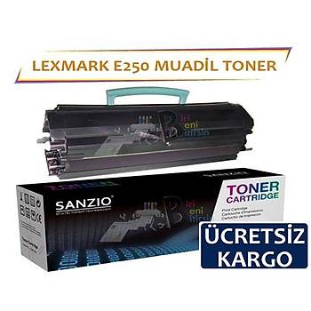Lexmark E250 Muadil Toner E250 E250d E250dn E350d E352dn