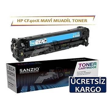 HP Color LaserJet CF401X Muadil Toner Mavi 201X MFP M274N M252N M252DW M277DW