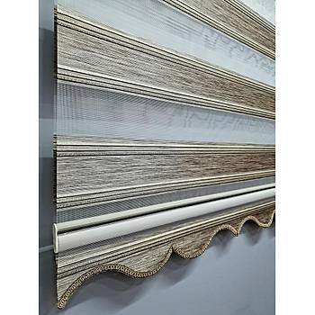 BBB Pliseli Simli Renk Geili Modern Stor Zebra Perde MZ283
