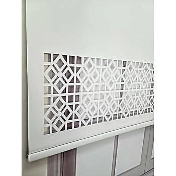 Stor Perde Desenli Lazer Kesim Kaln Kumal ML104