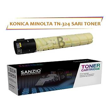 Konica Minolta TN 324Y (A8DA230) Yellow Sarý Toner Bizhub C258 C308 C368