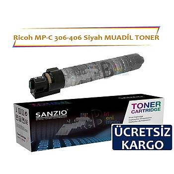 Ricoh MP C 306 406 Siyah Muadil Toner 9500 Sayfalk