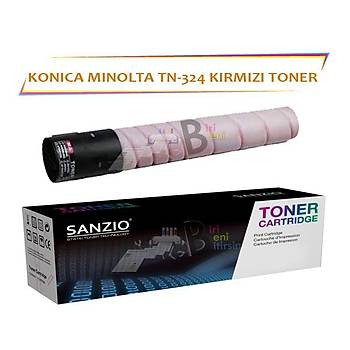 Konica Minolta TN 324M (A8DA330) Magenta Krmz Muadil Toner Bizhub C258 C308 C368