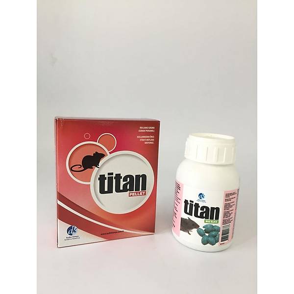 Titan Wax Block 4 Gr'lk Blok Fare Zehri 100 Gr + Titan Pellet Fare Zehiri 80 G