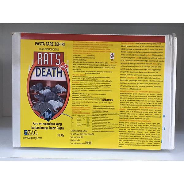 (10 KG) Rats Death Ev_Fndk Faresi Yemleri (Rats)