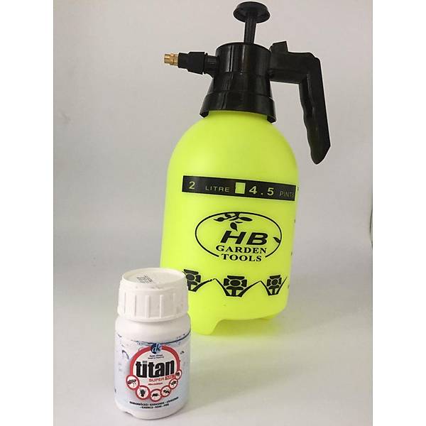 50 ml Titan Sper ME Kokulu Genel Amal Haere ldrc + HB Mekanik El Pompas 2 Lt ( Litre )   