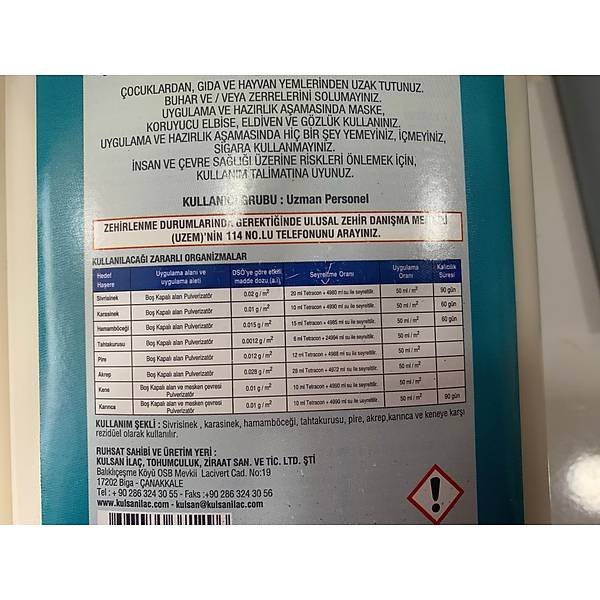 TETRACON CS MKROKAPSL SSPANSYON HAERE LACI 500 ML