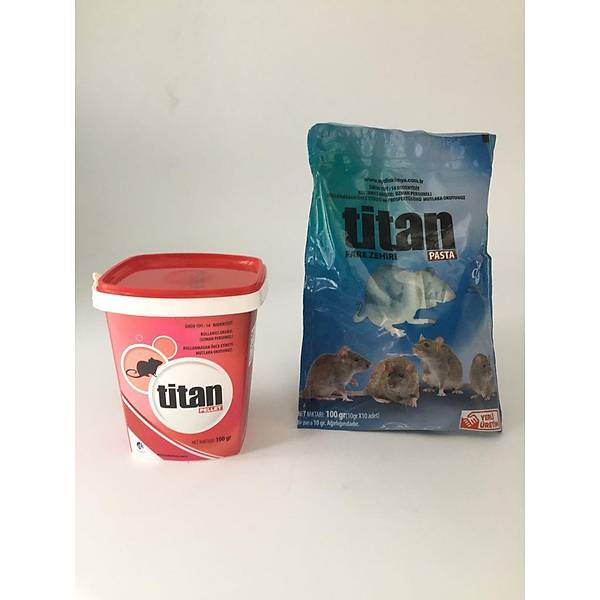 Titan Pellet Fare Zehiri 100 G + Titan Pasta Fare Zehiri 100 G
