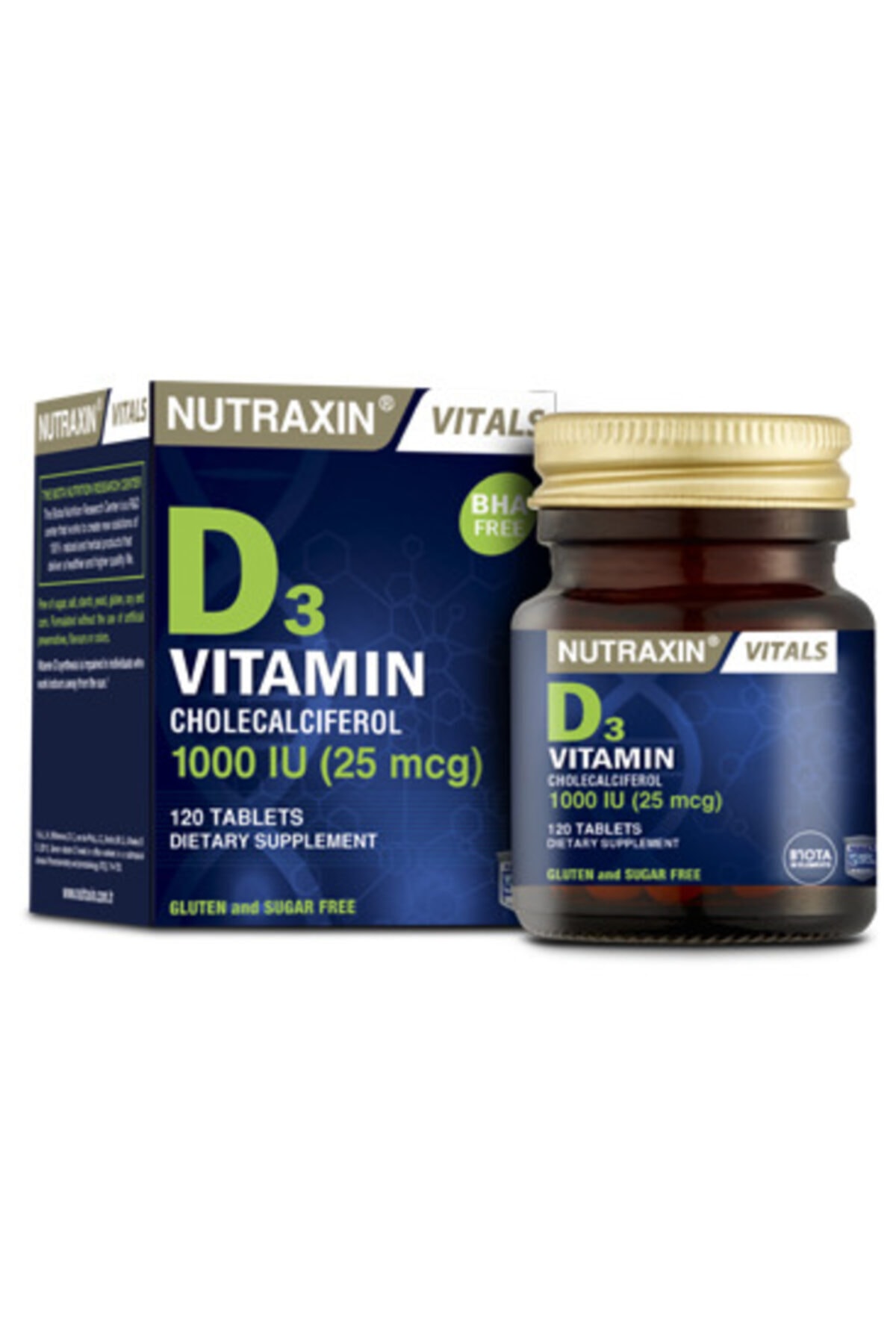 Nutraxin D3 Vitamini 120 Tablet - D3 1000