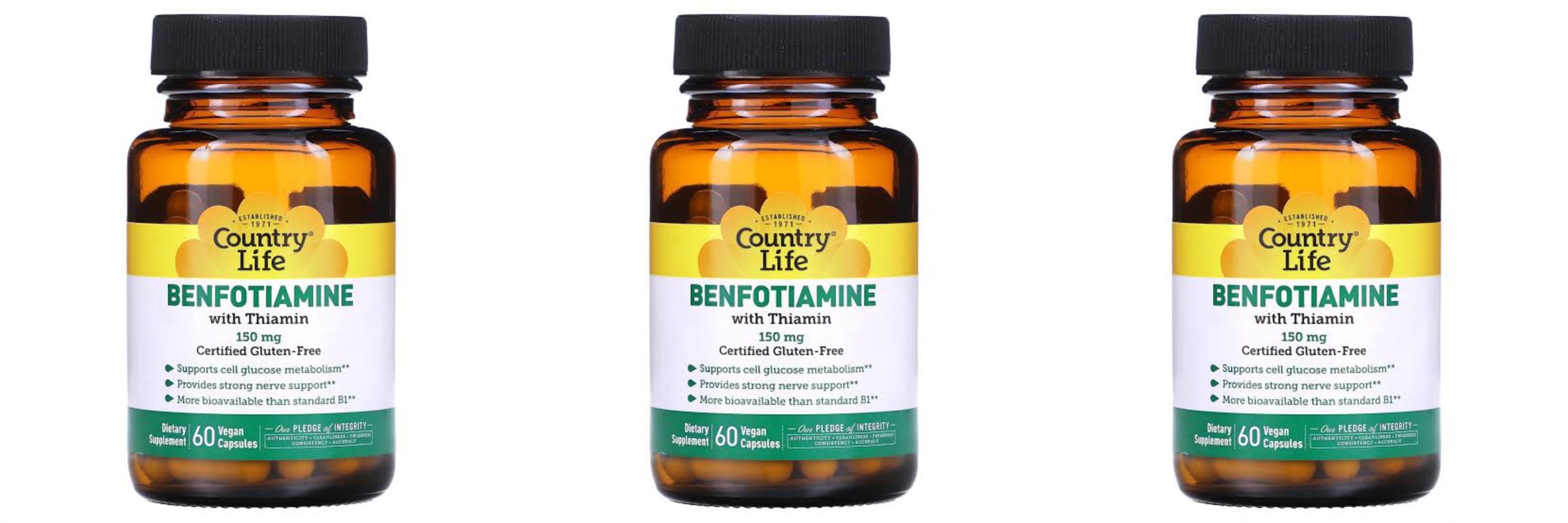 3 adet Country Life Benfotiamine