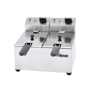 Baysan 3+3 Lt �kili Elektrikli Frit�z B�fe tipi Kafe Tipi Sanayi Tipi Frit�z 220v.