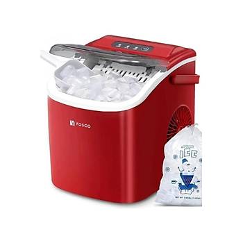 Vosco SET �ST� BUZ MAK�NES� 12 KG KIRMIZI