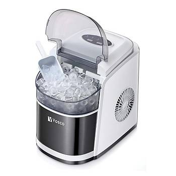 Vosco Pro Set �st� Buz Makinesi 12 Kg Gri