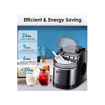 Vosco Pro Set st Buz Makinesi 12 Kg Siyah