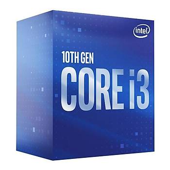 Intel Core i3 10100 Soket 1200 3.6GHz 6MB Önbellek 4 Çekirdek 14nm Ýþlemci Box UHD630 VGA (Fanlý)
