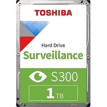 Toshiba 1Tb 3.5" S300 5700RPM Sata-3 6.0gb-s 64MB 7-24 Güvenlik HDWV110UZSVA HardDisk