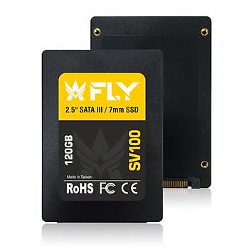 Fly 120GB 2.5" SV100 SATA-3 3D SSD 560-540MB-sn 2Y Ssd Harddisk