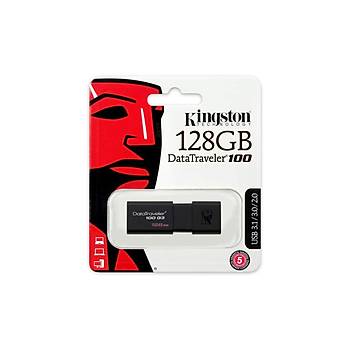 Kingston DT100G3 128 Gb USB 3.0 Siyah Plastik Kasa Flash Bellek
