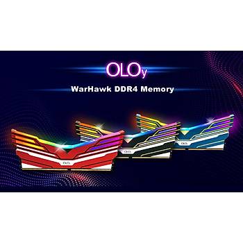 OLOy 8GB DDR4 3200MHZ WARHAWK RGB MD4U083216BESA Soðutuculu Iþýklý Pc Ram
