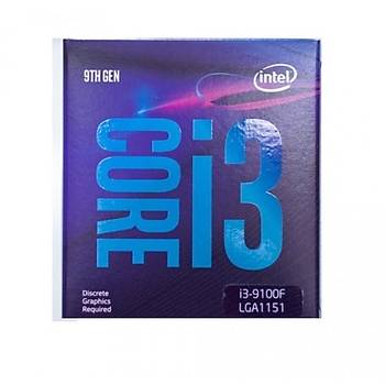 Intel Ý3 9100F Processor (6M Cache, Up To 4.20 Ghz) Intel Ýþlemci TRAY Kutusuz
