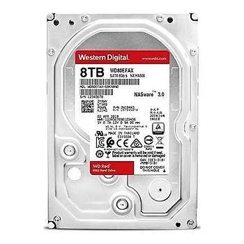 Wd 8Tb Red 5400 Rpm 256Mb Wd80Efax 3,5" Hdd Harddisk