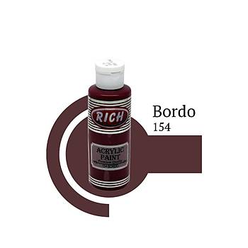Rich 130 ml Akrilik Boya 154 Bordo