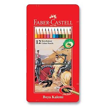 Faber-Castell Metal Kutu Boya Kalemi 12 Renk