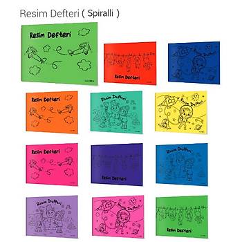 nar Resim Defteri 25 Yaprak 24x34 Spiralli Plastik Kapak 33006