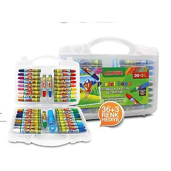 Alpino 36+3 Pastel Boya Plastik Kutu