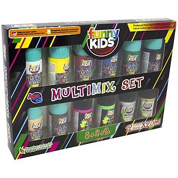 Funny Kids 20 ml Multimix 12'li Set
