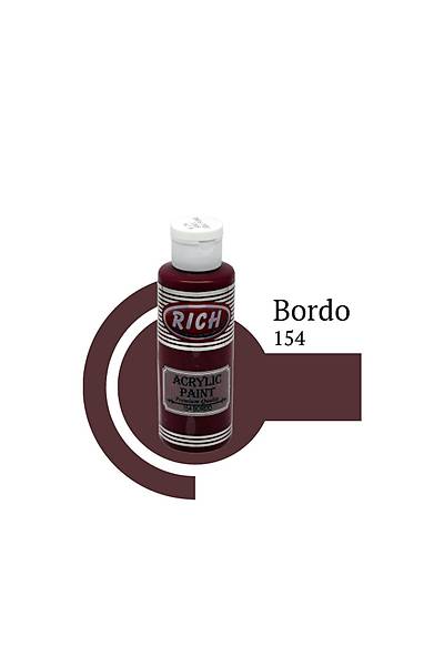 Rich 130 ml Akrilik Boya 154 Bordo