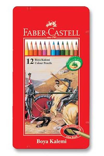 Faber-Castell Metal Kutu Boya Kalemi 12 Renk