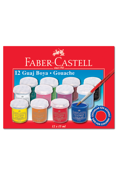 Faber Castell Guaj Boya 12 Renk
