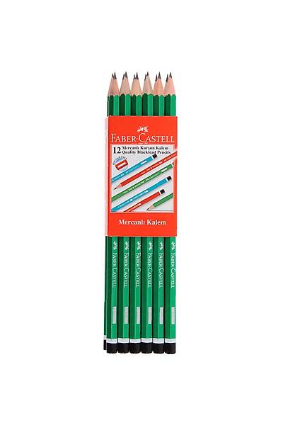 Faber-Castell Keli Mercanl Kurunkalem 12'li Yeil