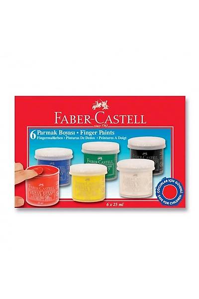 Faber Castell Parmak Boyas 6 Renk