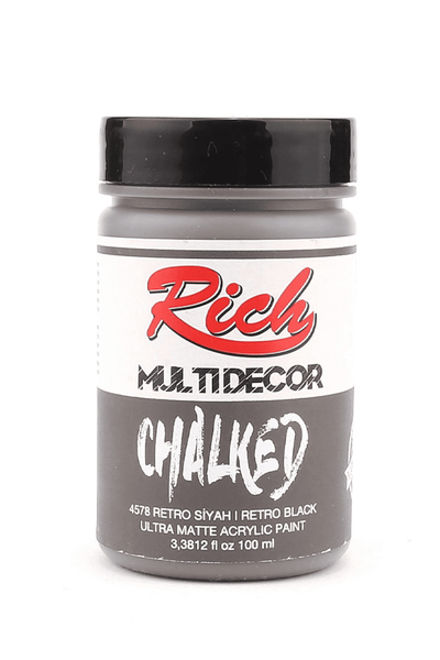 Rich Multi Decor Chalked 4578 Retro Siyah