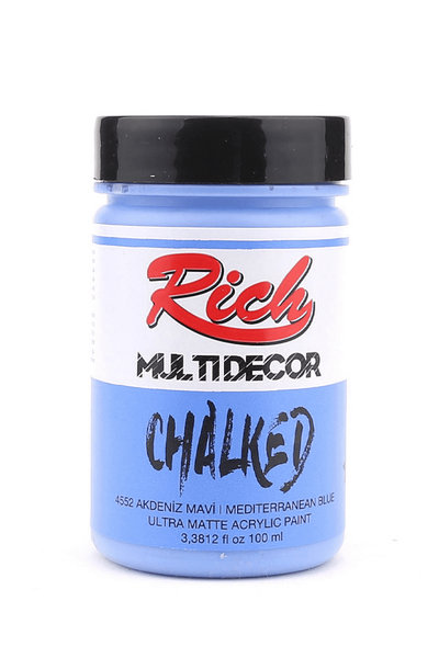 Rich Multi Decor Chalked 4552 Akdeniz Mavi