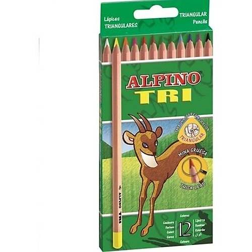 Alpino 12 li Kuru Boya Tri Karton Kutu