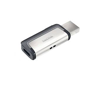 128GB Ultra Dual Drive Type C USB 3.1 Gri USB Bellek