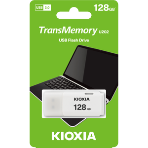 128GB KIOXIA USB2.0 BEYAZ USB BELLEK LU202W128GG4